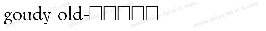 goudy old字体转换
